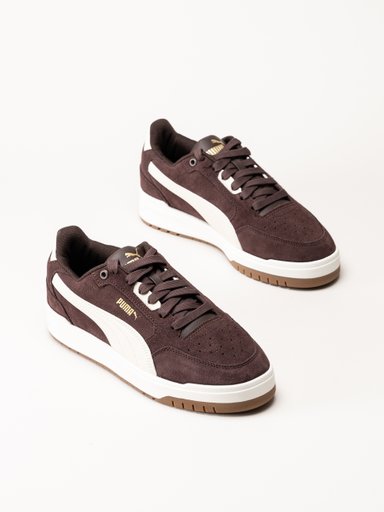 Puma - Shuffle Downtown - Mörkbruna sneakers