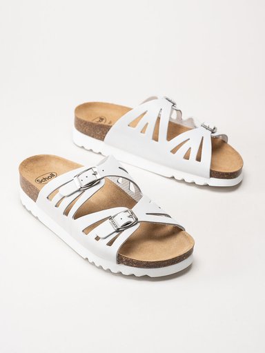 Scholl - Ystad - Off white slip in sandaler