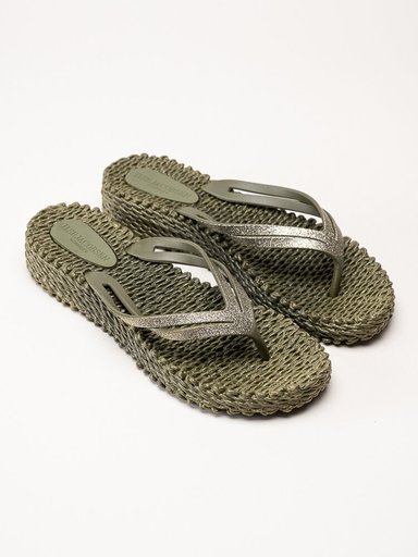 Ilse Jacobsen - Cheerful13 - Gröna flip flops med glitter