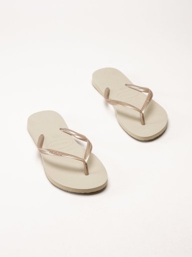 Havaianas - Slim - Ljusbeige flip-flops