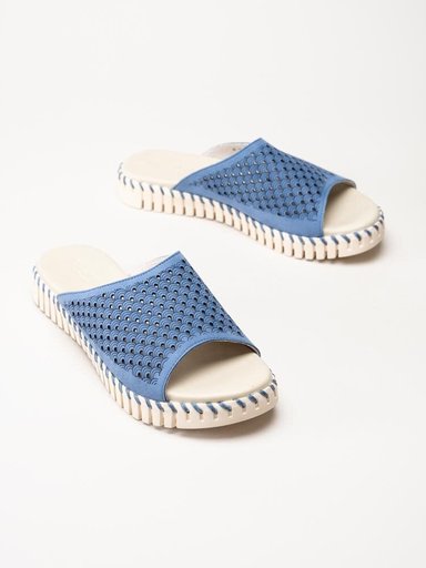 Ilse Jacobsen - Tulip1375 - Blå slip in sandaler