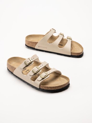 Birkenstock - Florida - Beige slip in sandaler