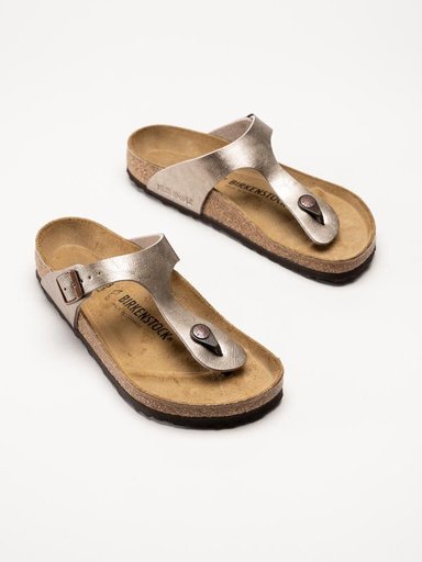 Birkenstock - Gizeh regular - Guldiga tåspridarsandaler