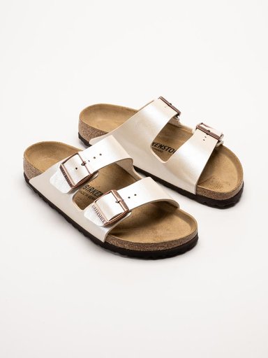 Birkenstock - Arizona Birko-Flor® narrow - Platinafärgade slip in sandaler