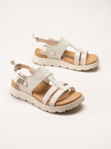 Merrell - FLEUR BACKSTRAP - Off White sandaler i skinn