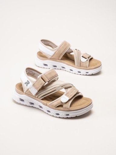 Rieker - Beige sportiga sandaler