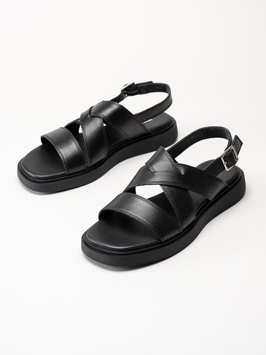 Vagabond - Connie - Svarta sandaler i skinn
