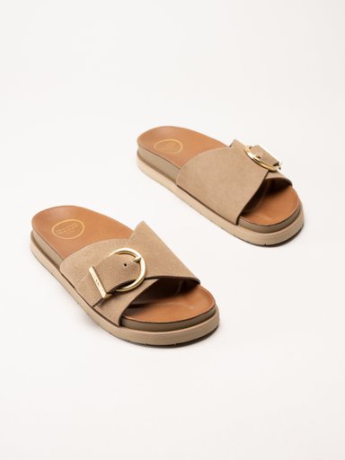 Gant Footwear - Mardale - Beige slip in sandaler i mocka