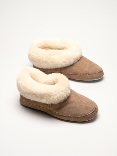 Shepherd - Emmy - Bruna slip on fårskinnstofflor