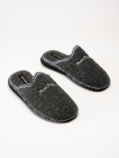 Hush Puppies - Women´s Lola - Mökrgrå tofflor i filt