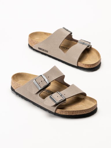 Birkenstock - Arizona Birko-Flor - Beige slip in sandaler