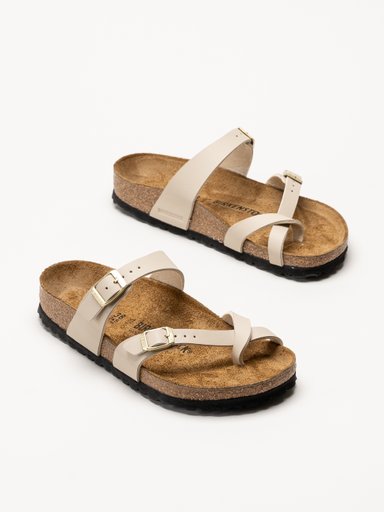 Birkenstock - Mayari Birko-Flor - Beige slip in sandaler