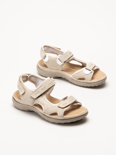 Rieker - Beige remsandaler