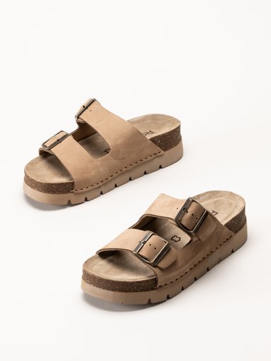 Rohde - Latina - Beige platåsandaler