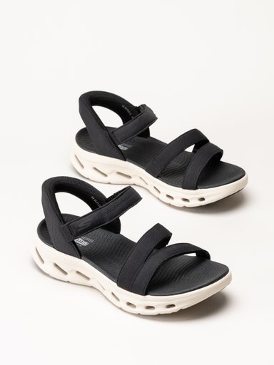 Skechers - Glide Step 2 - Svarta sandaler
