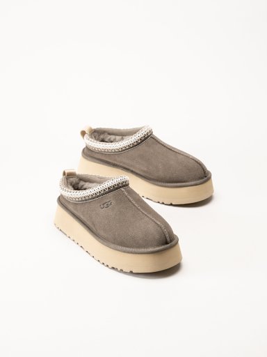 UGG - W Tazz II - Bruna fårskinnsfodrade tofflor