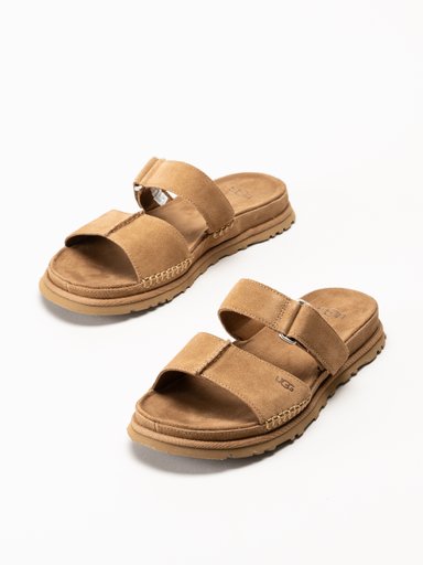 UGG - GoldenGaze Slide - Bruna sandaler i mocka