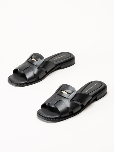 Tommy Hilfiger - Coin - Svarta slip in sandaler