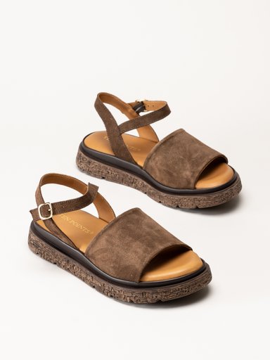Ten Points - Mona - Mörkbruna sandaler