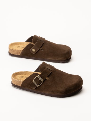 CpH Comfort - Mörkbruna sandaler i mocka