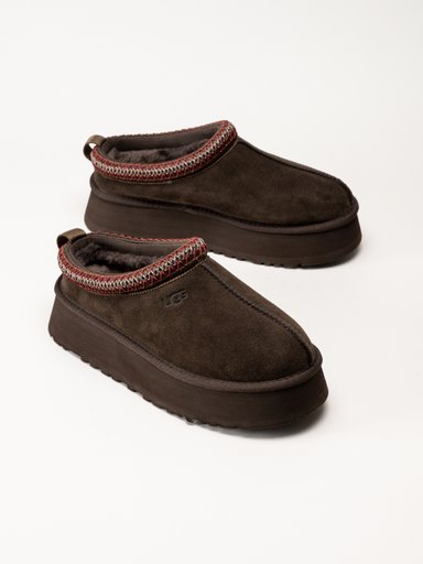UGG - Tazz II - Mörkbruna fodrade tofflor