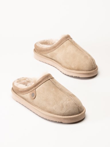 Rohde - Beige slip in tofflor