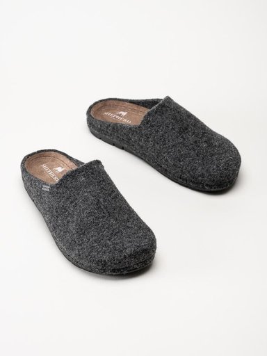 Shepherd - Samuel - Svarta slip in tofflor i ullblandning