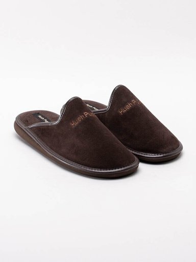 Hush Puppies - Men´s Marco - Mörkbruna slip in tofflor