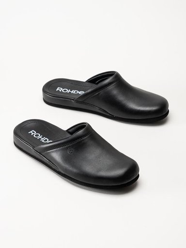 Rohde - Varberg - Svarta slip in tofflor i skinn