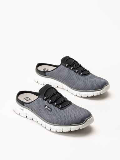 Rieker - Grå slip in sandal