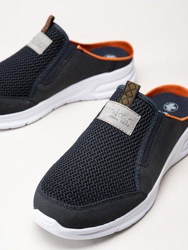 Rieker - Mörkblå slip in sandal