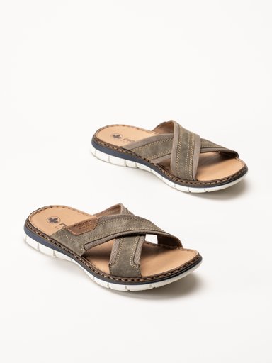 Rieker - Grå sandaler