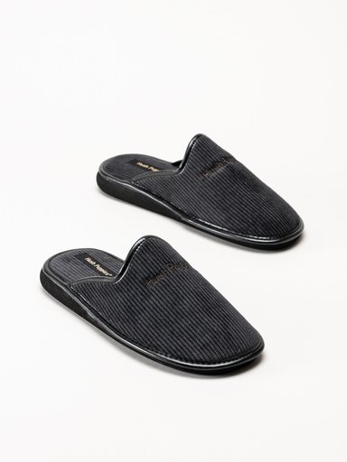 Hush Puppies - Blanes - Mörkgrå slip in tofflor