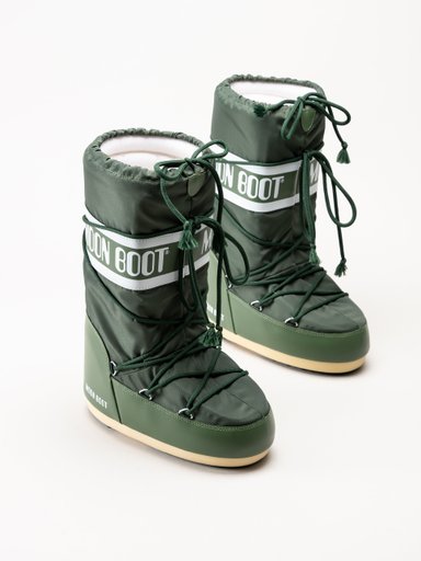 Moon Boot - Icon Nylon - Gröna höga klassiska vinterboots