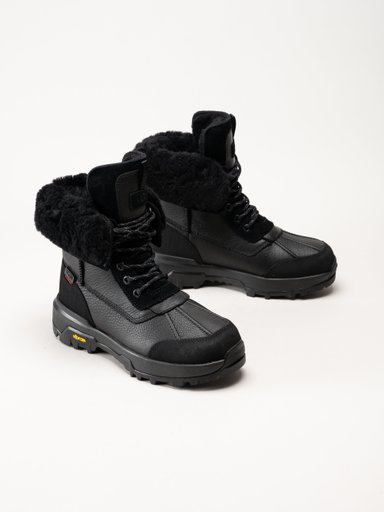 UGG - W Adirondack Boot XXV - Svarta ullfodrade vinterkängor