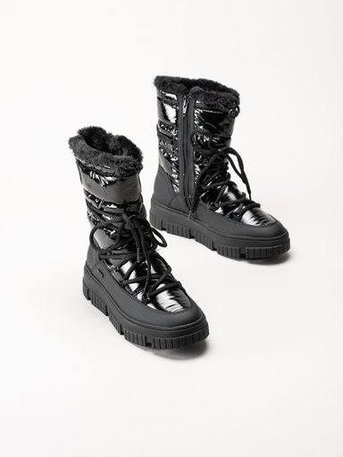 S.Oliver - Svarta fodrade boots