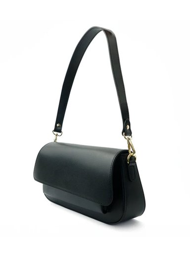 Latalia - Varese - Svart crossbody väska  i skinn