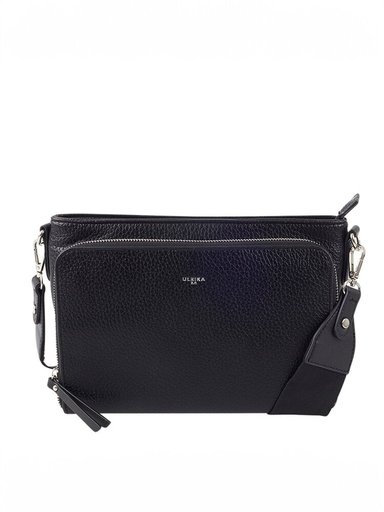 Ulrika Design - Recycled PU 2.0 - Svart väska i mjuk PU med många fack