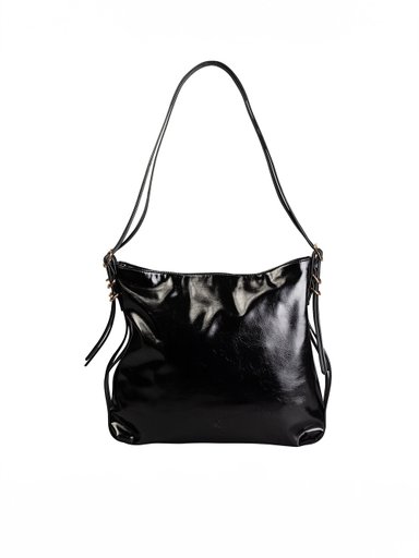 NYPD - NYPD glansig väska - Svart glansig väska med fina detaljer