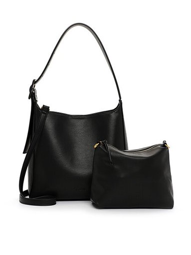 Tamaris bags - Gunda Pouch M - Svart stilren minimalistisk väska, två i en