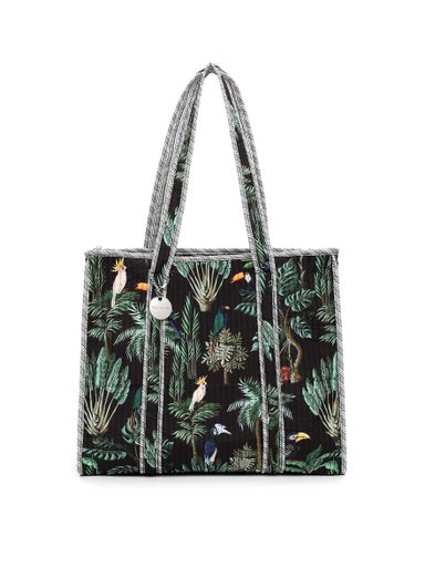 Tamaris Bags - Karolina Cityshopper L - Svart väska med vackert mönster