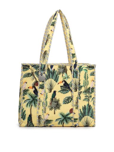 Tamaris Bags - Karolina Cityshopper L - Gul väska med vackert mönster