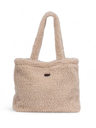 Shepherd - Elena - Ljusbeige tote bag i merinoull