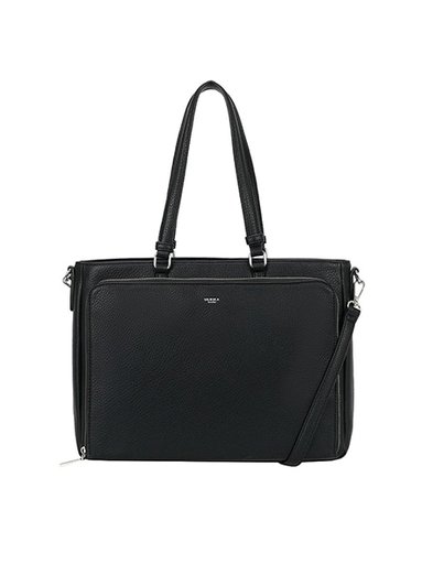 Ulrika Design - Ulrika Business - Svart väska i skinimitation för laptop 14"