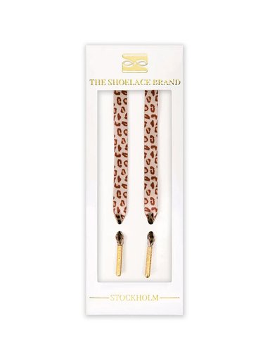 The Shoelace Brand - Leopard Lace - Leopardmönstrade skoband i textil