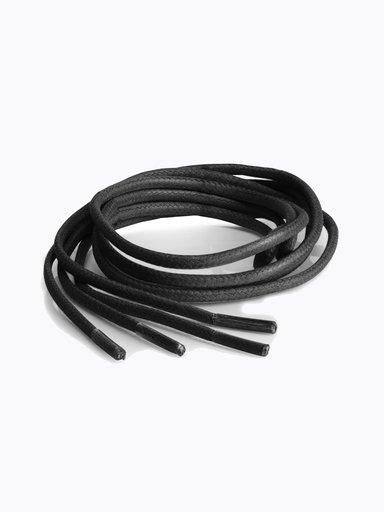 Springyard - Round 3.0 Wax - Svart runt vaxat skosnöre