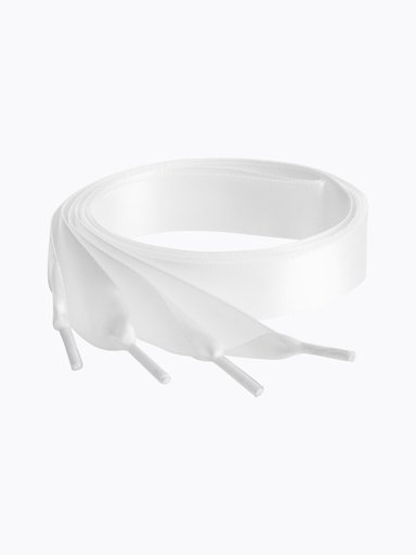 Springyard - Satin 16.0 - Vita platta satinskosnöre