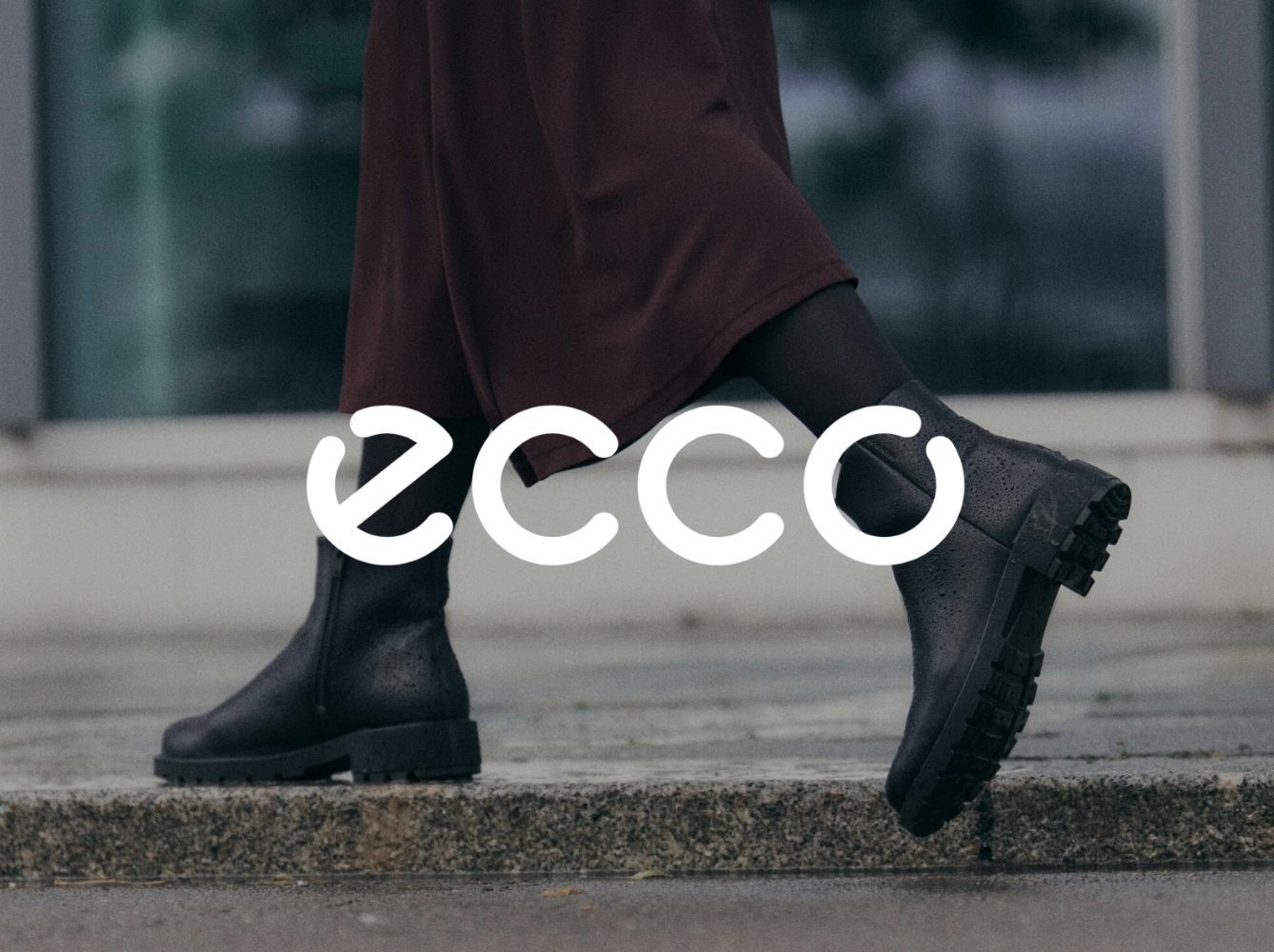 Ecco svarta boots för dam