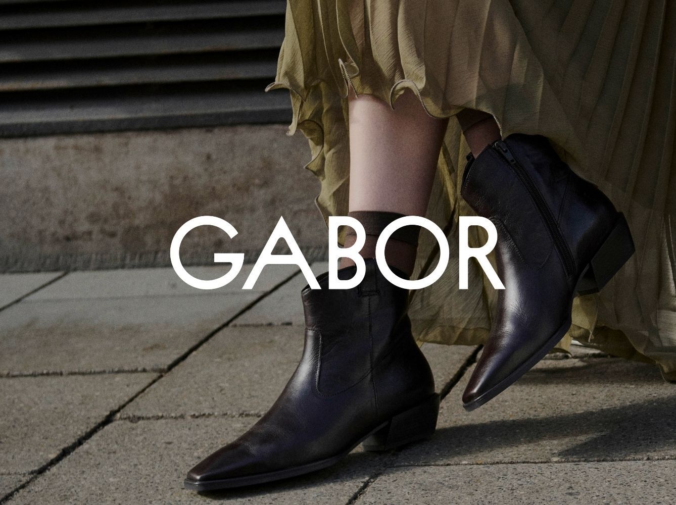 Svarta boots från gabor