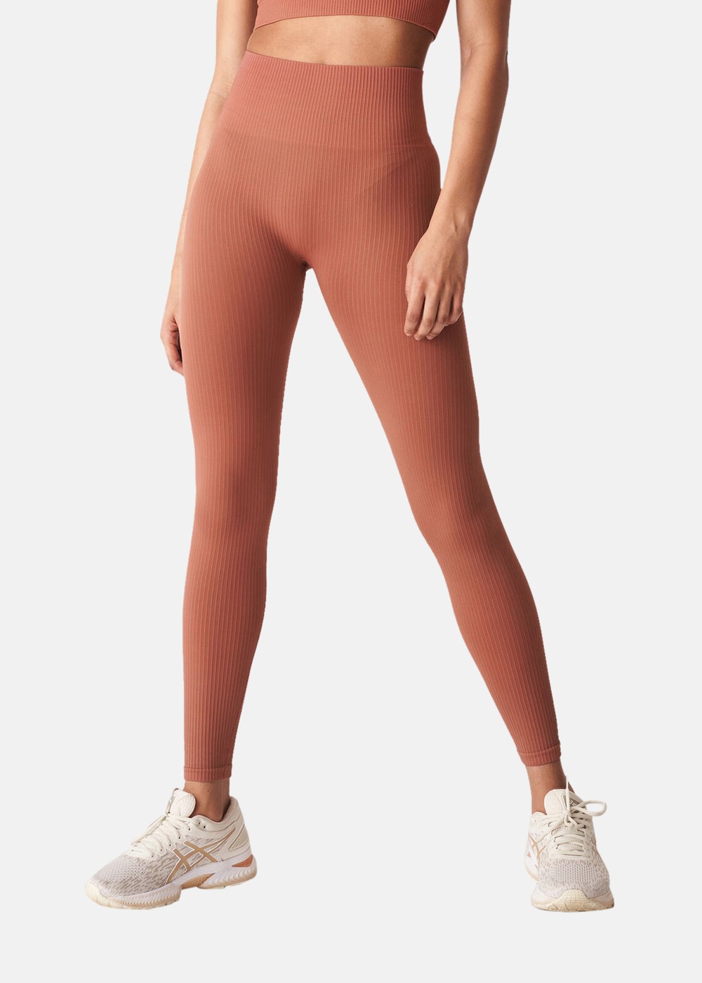 Seamless Rib Tights, Copper Brown, M-L, Långa Tights | Dam - Kläder - Tights - Långa tights | Padelspecialisterna